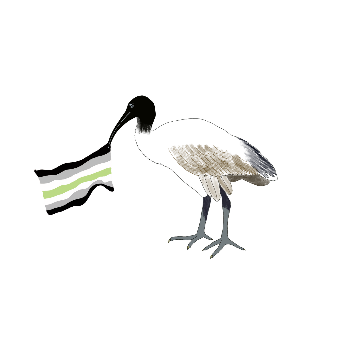 E. Bin Chicken Pride Stickers