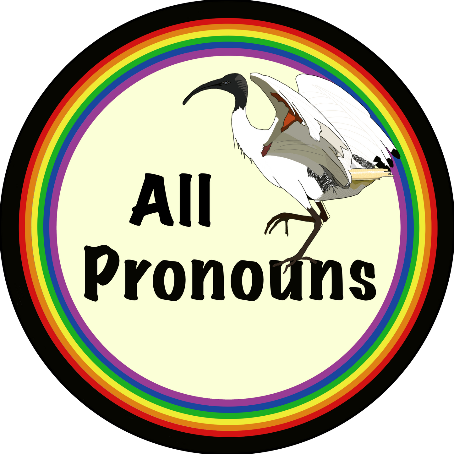 G. Bin Chicken Pronoun Pins