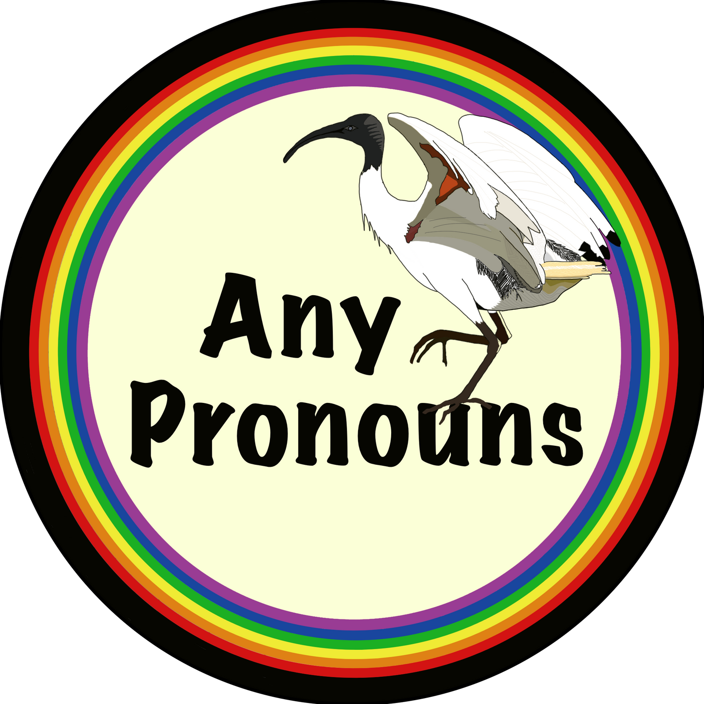 G. Bin Chicken Pronoun Pins