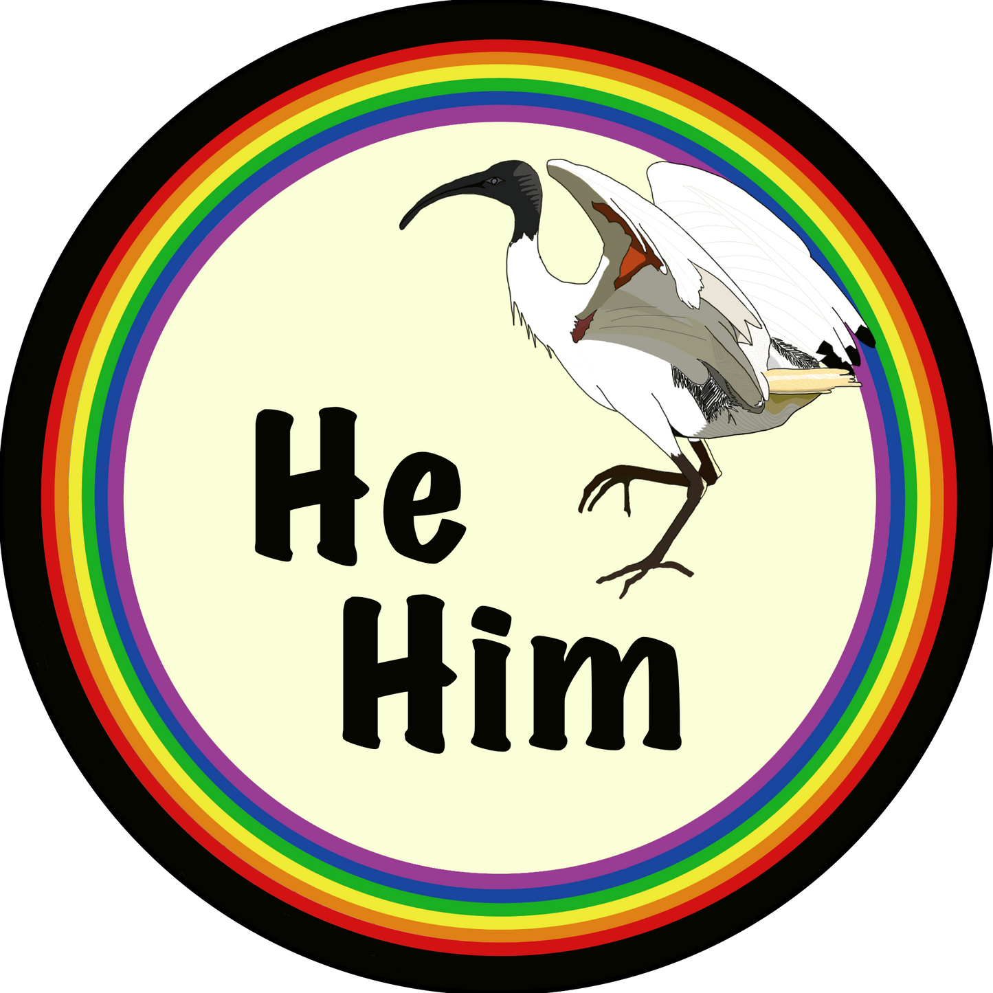 G. Bin Chicken Pronoun Pins