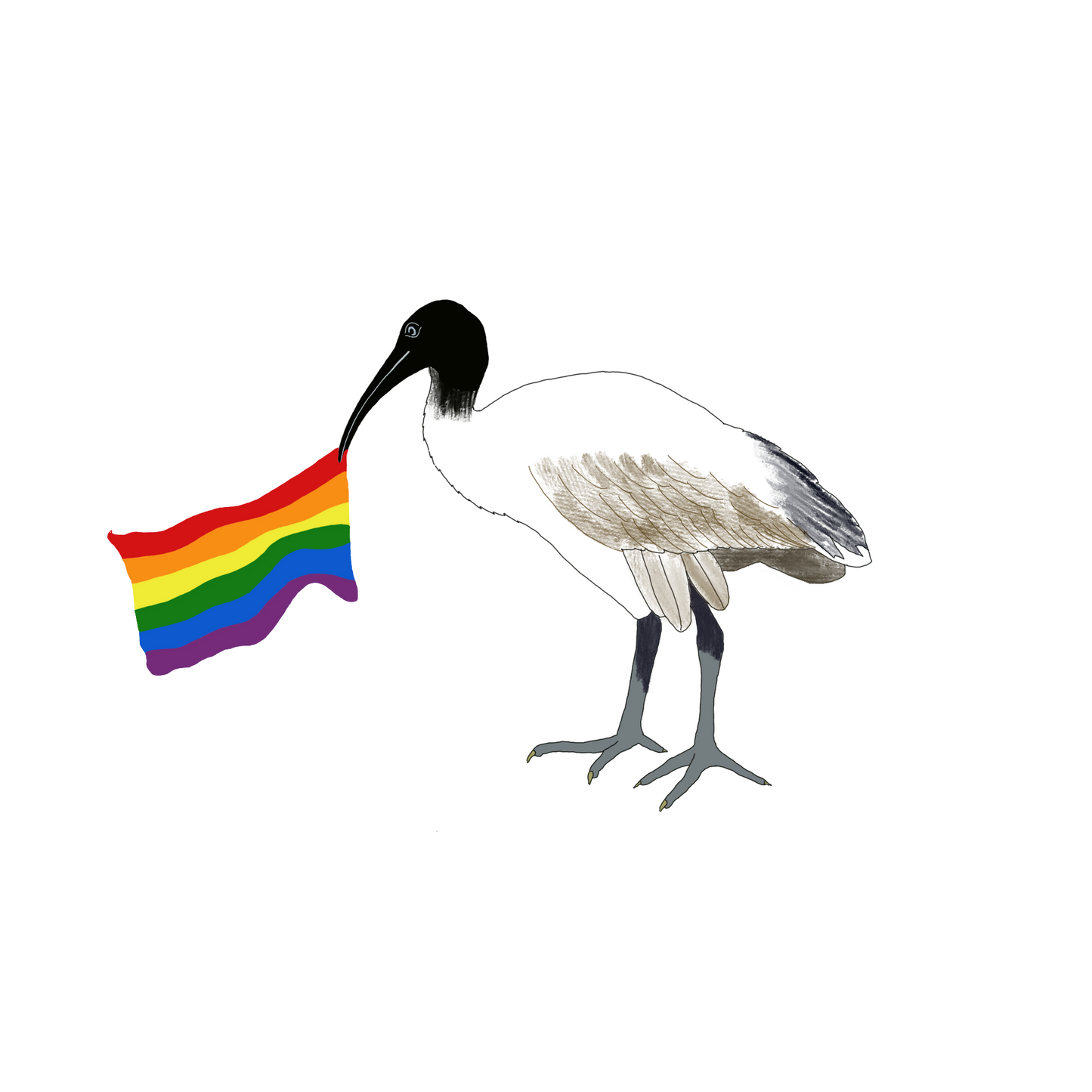 E. Bin Chicken Pride Stickers