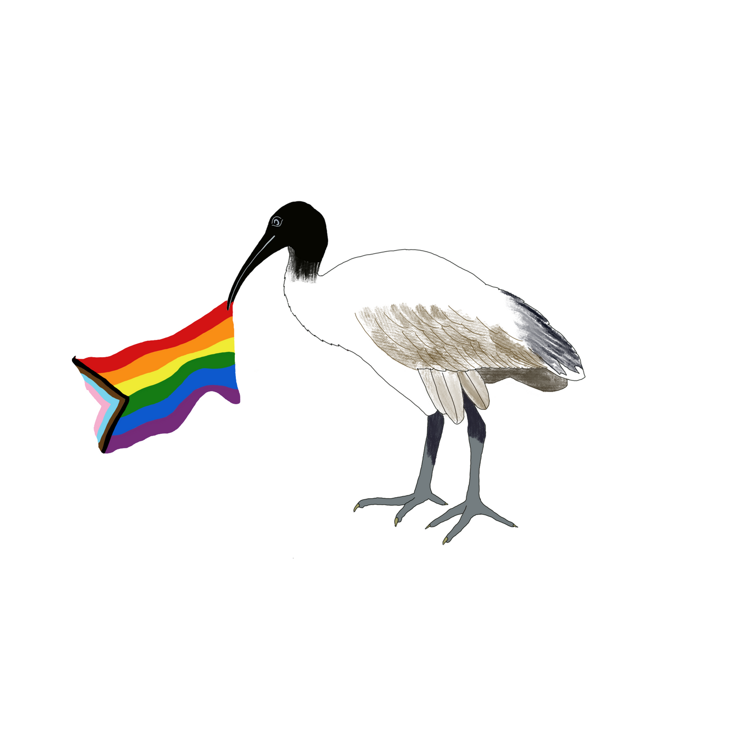 E. Bin Chicken Pride Stickers
