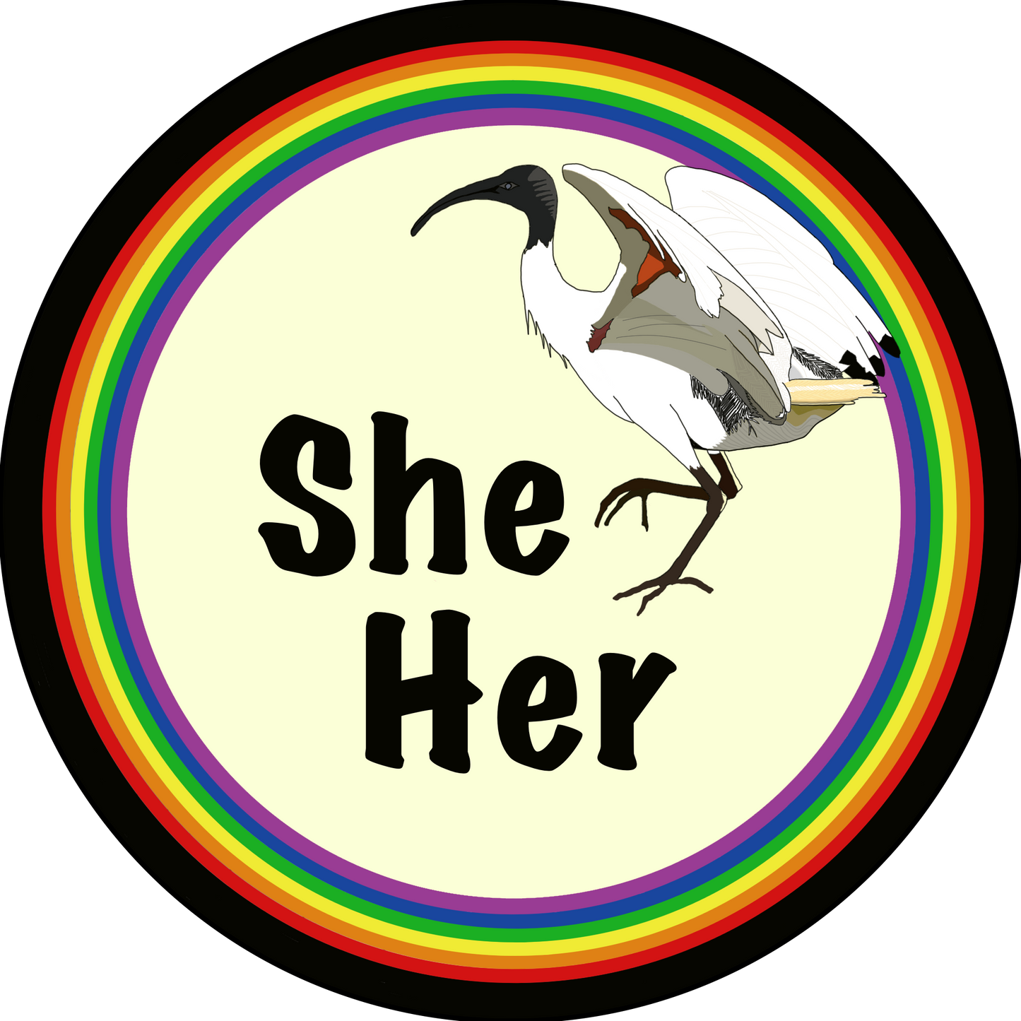 G. Bin Chicken Pronoun Pins