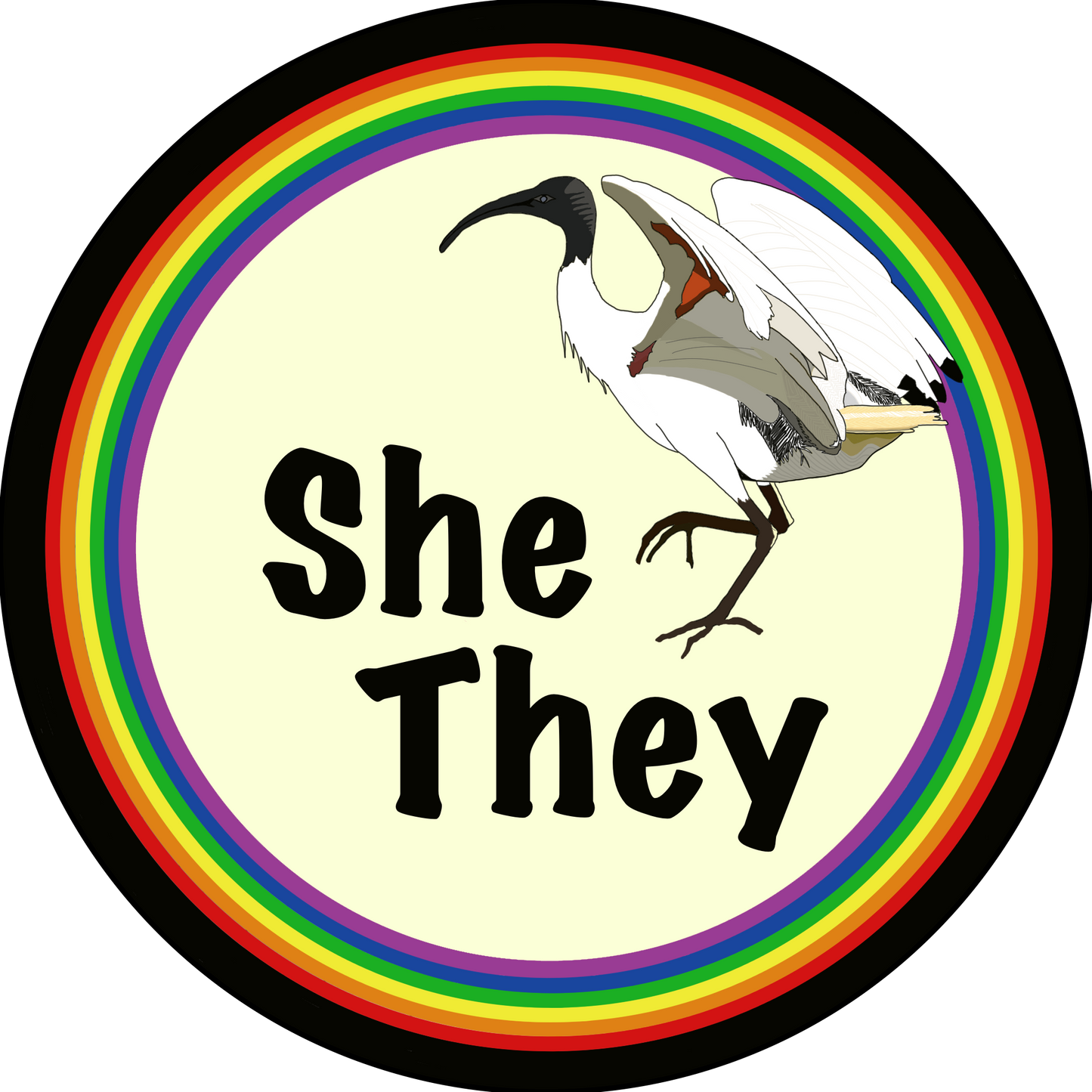 G. Bin Chicken Pronoun Pins