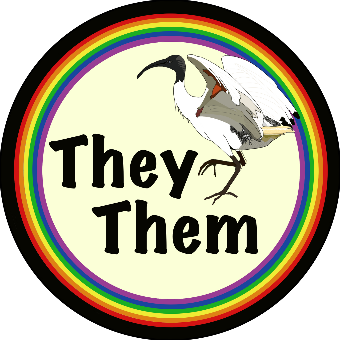 G. Bin Chicken Pronoun Pins