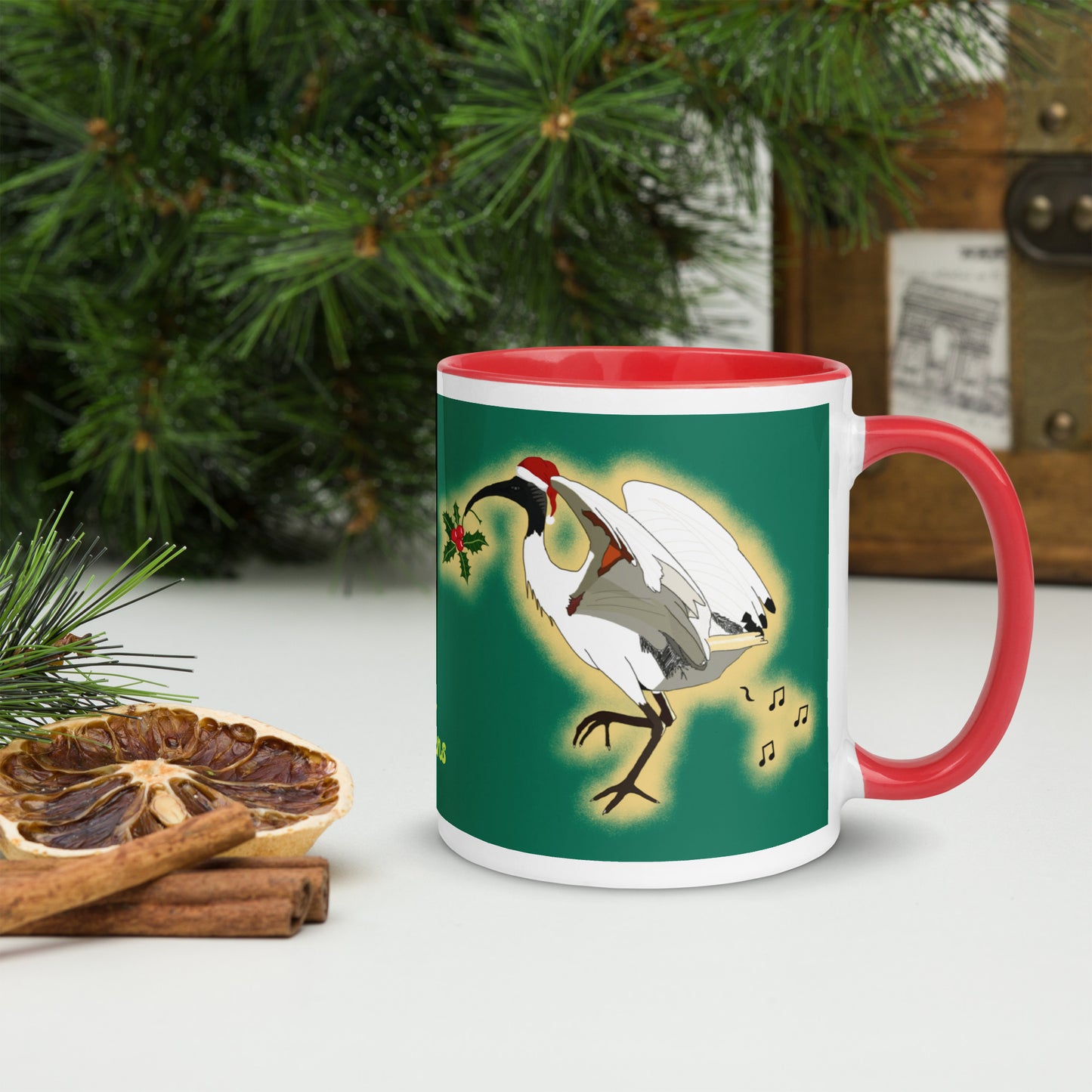 H. Pin Chicken Musical Christmas Mug - Green